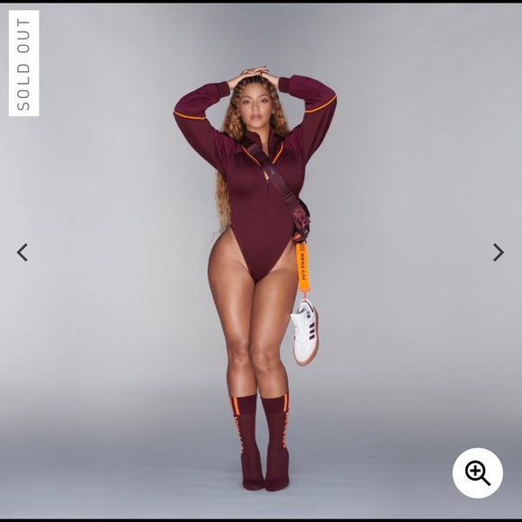 beyonce red adidas bodysuit